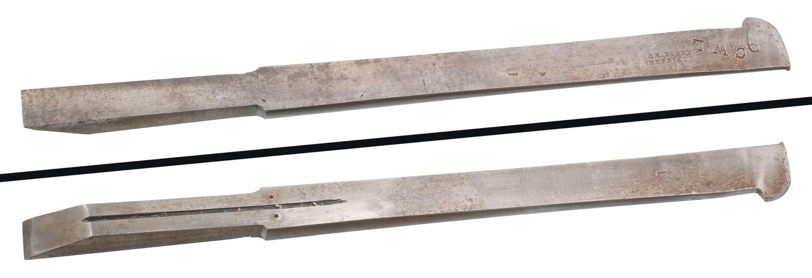 Clean & Usable I. & H. Sorby, Sheffield 1/2" Plow Plane Iron - mjdtoolparts