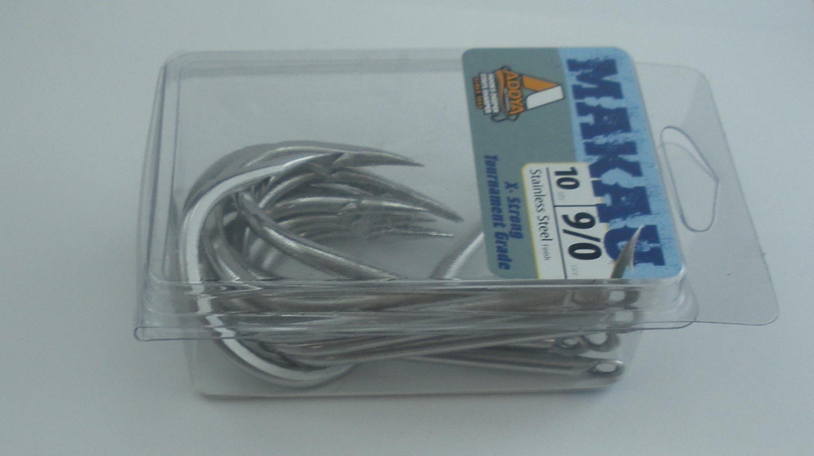 Addya A705SSMA9/0-10 Makau Needle Eye Big Game Hook Sz 9/0 Stainless Steel 10CT