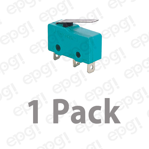 NORMALLY OPEN/NORMALLY CLOSED "FLAT LEVER" MICRO SWITCH 10A - 125V #MSW12G-1PK