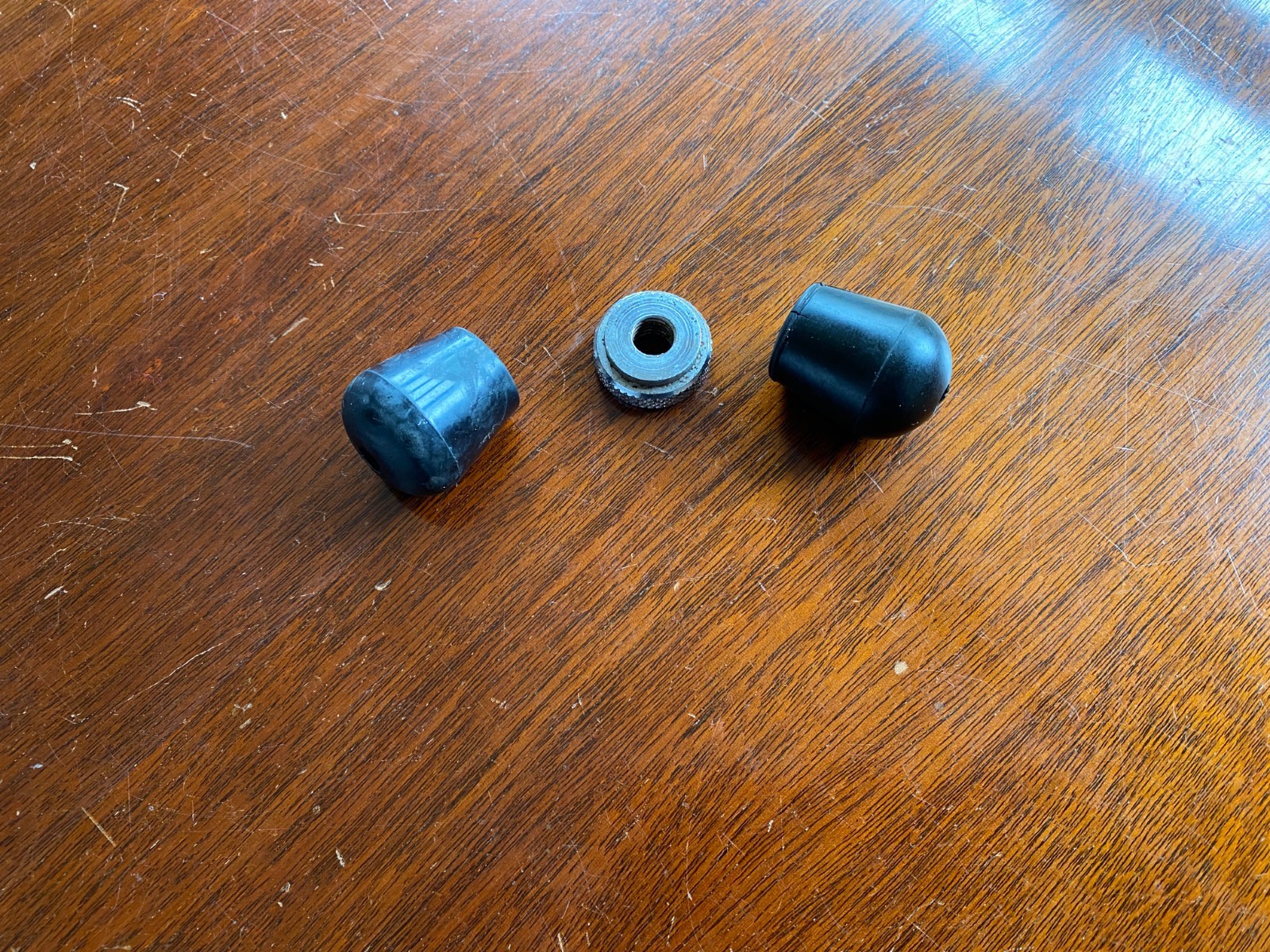 Pearl Bass Drums Parts - 1 x Leg Screw Rubber Foot/Lockring Export Etc & 1 Extra