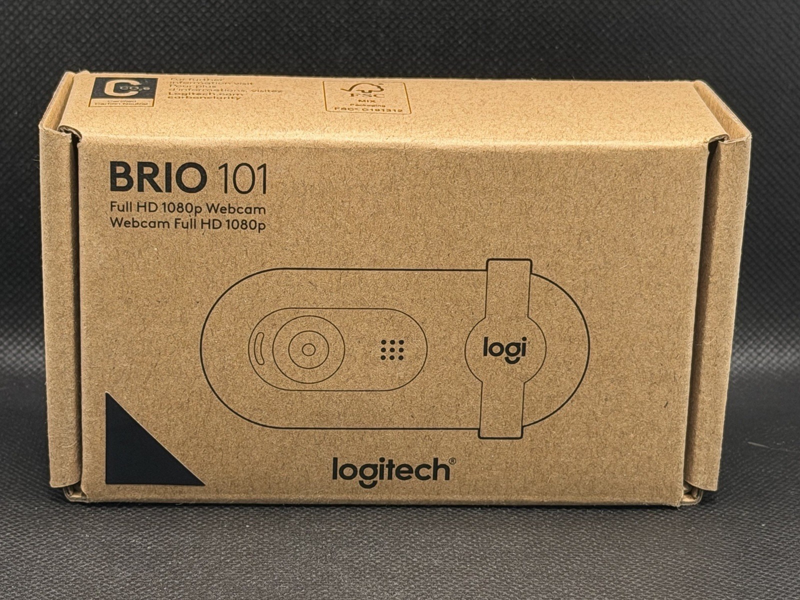 Logitech BRIO 101 Full HD 1080p Webcam USB Built-In Privacy Shutter New