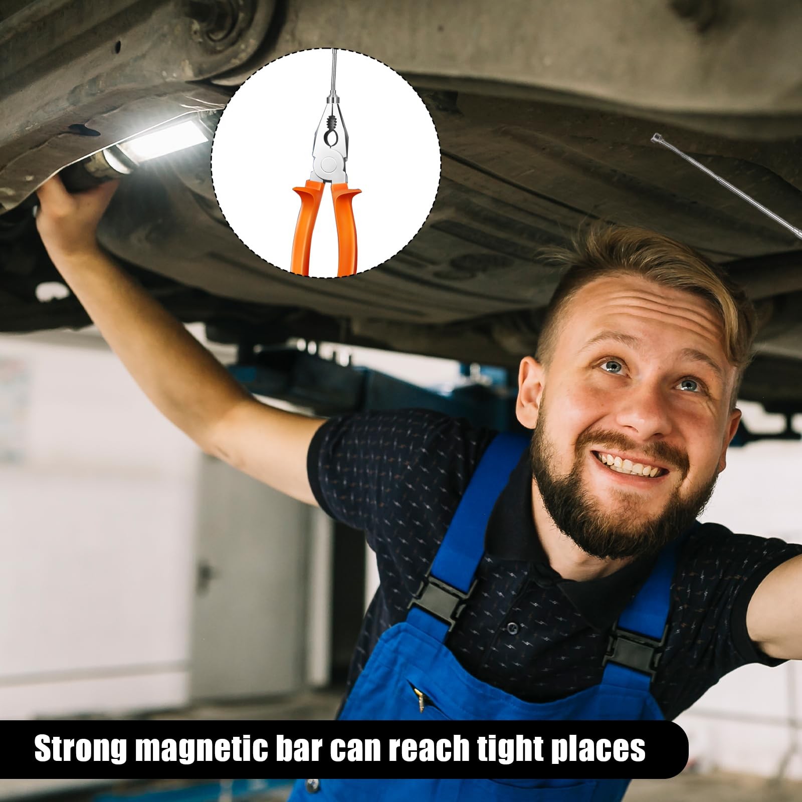 2Pack Telescoping Magnetic Pickup Tool 5LB Pull Force Extendable Pick Up Stic...