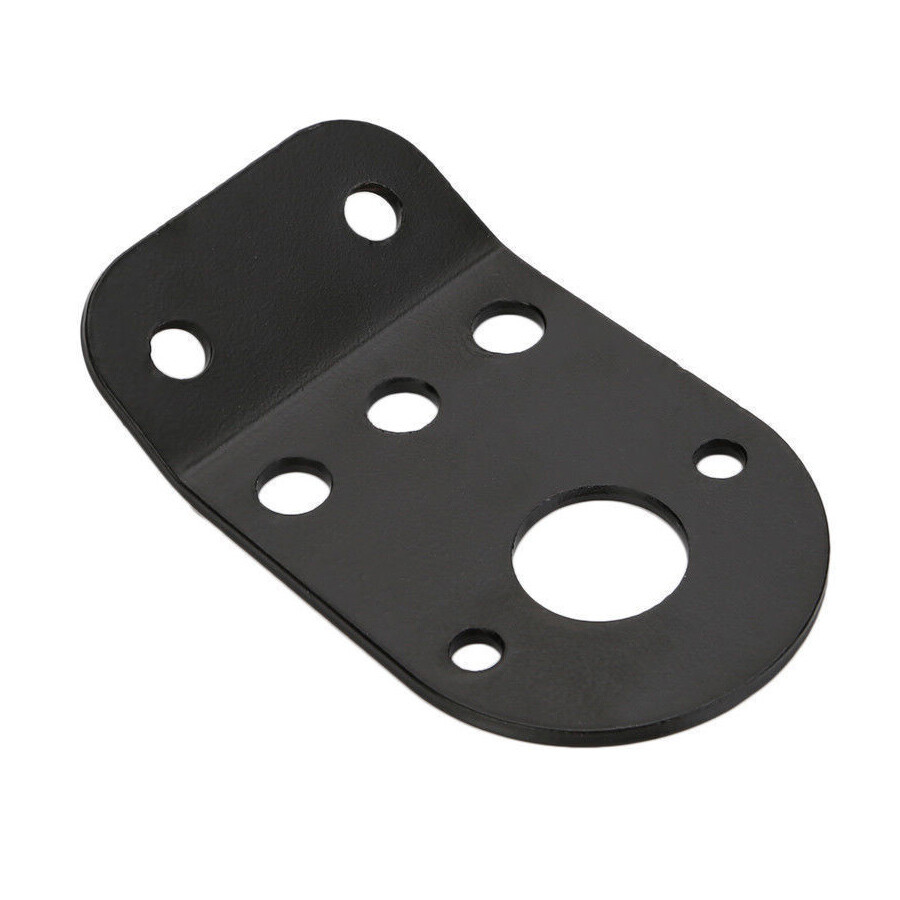 Motorcycle Side Mount License Plate Bracket Holder For Harley Chopper Dyna Black