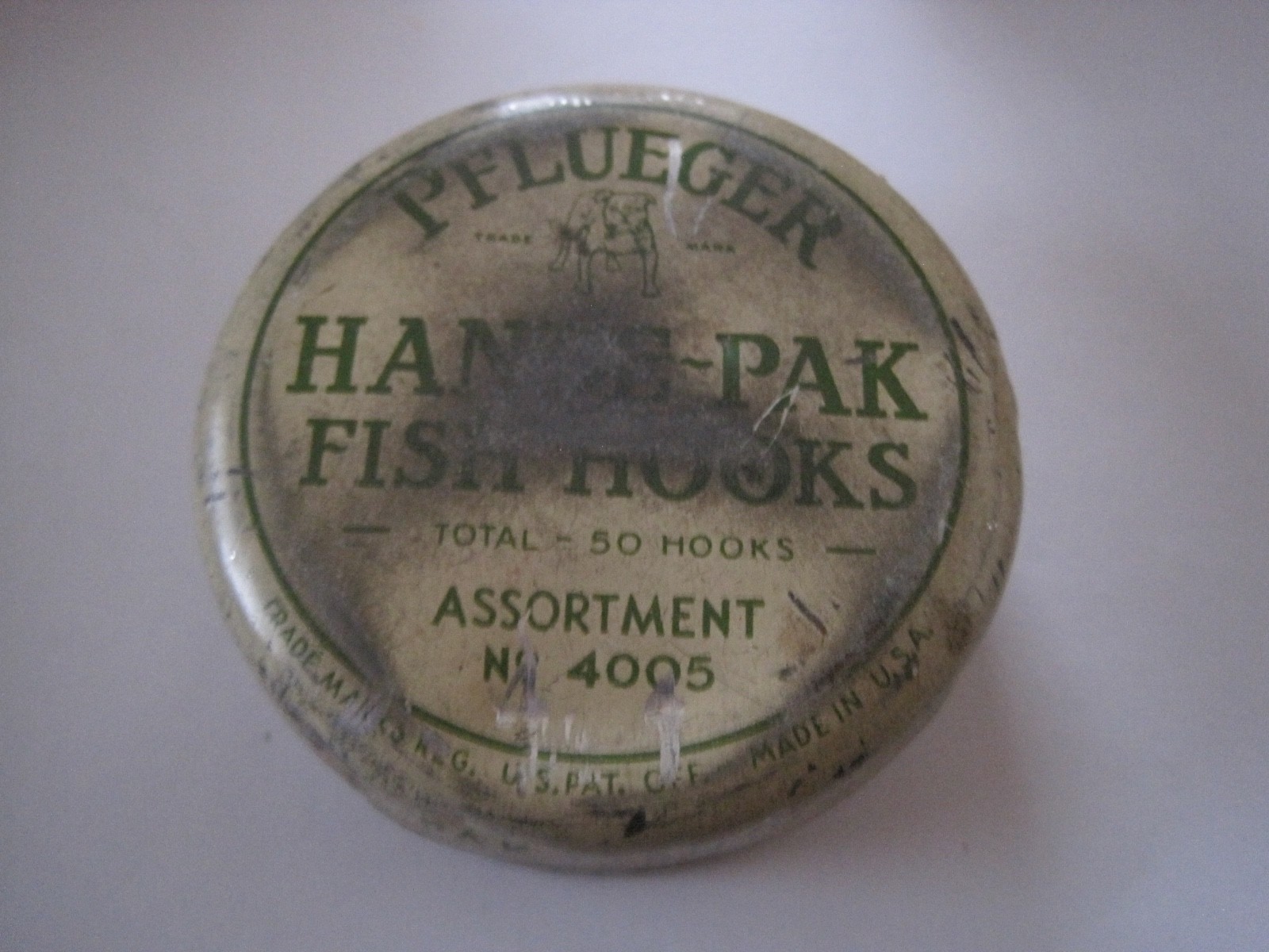 Pflueger Fish Hooks Tin