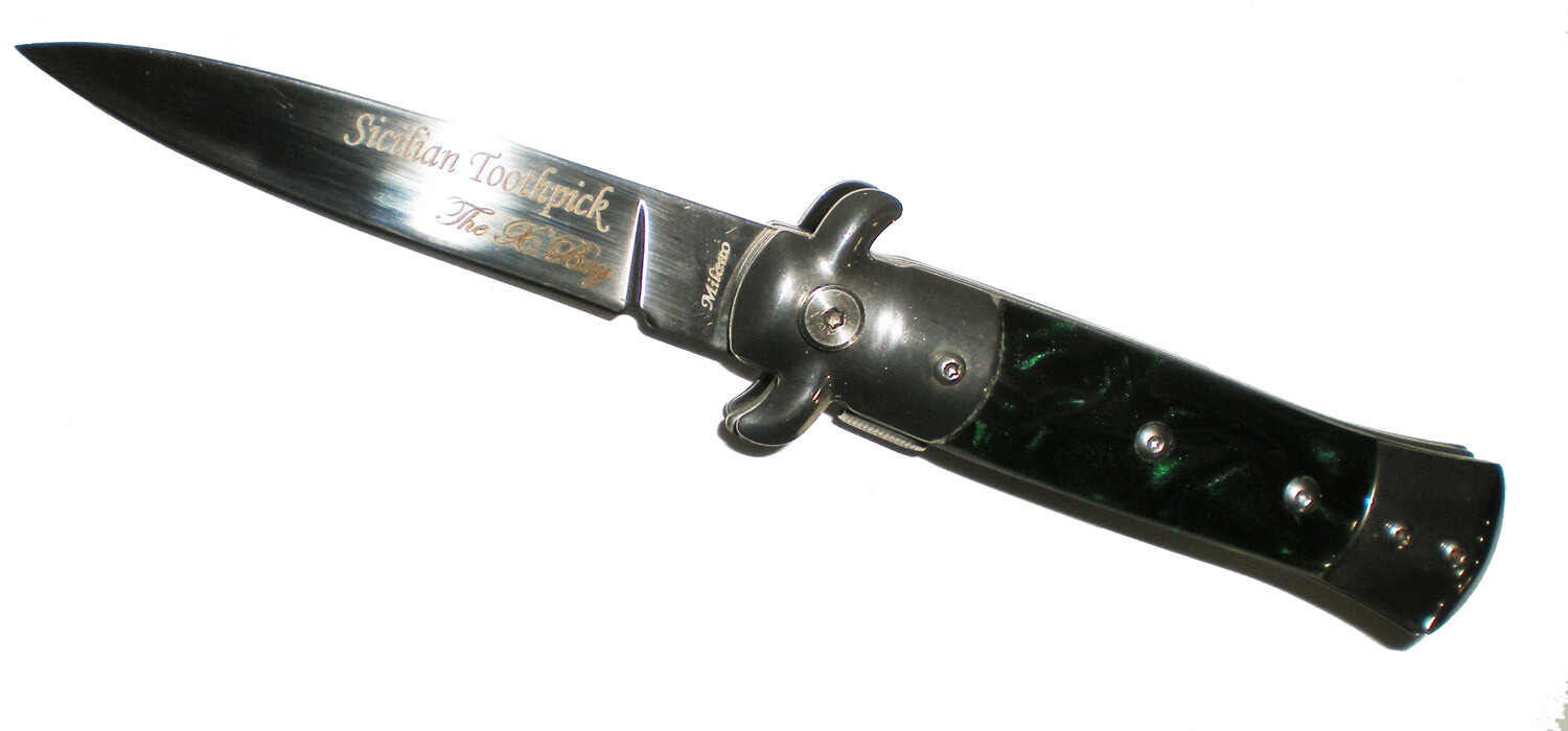 7" Sicillian TOOTHPICK Michael Corleone Milano Godfather Style Pocket Sword