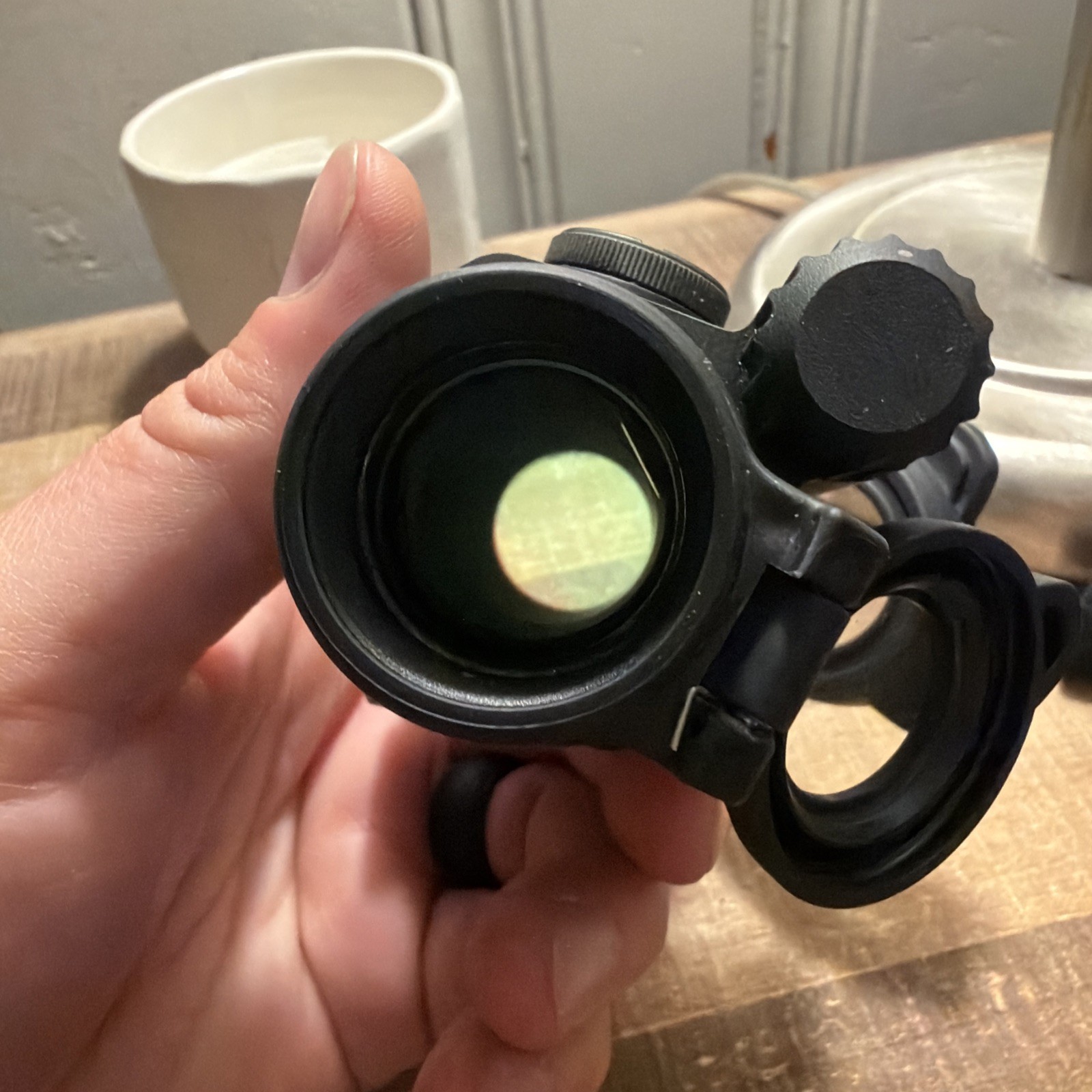 Aimpoint PRO Red Dot Reflex Sight Low Mount 2 MOA Flip Covers Extra Battery