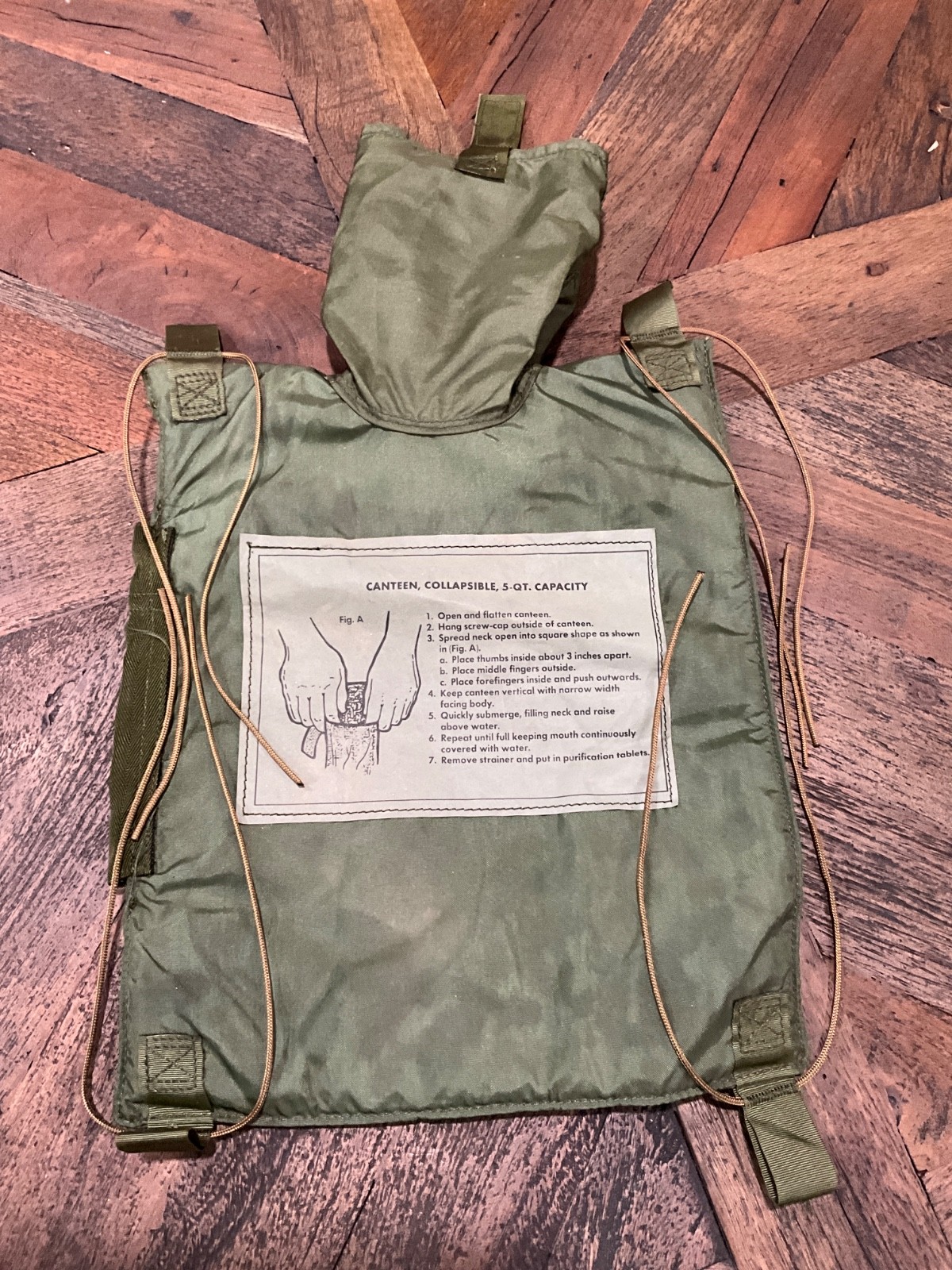 USGI Canteen Collapsible 5 qt OD Woodland BDU Era