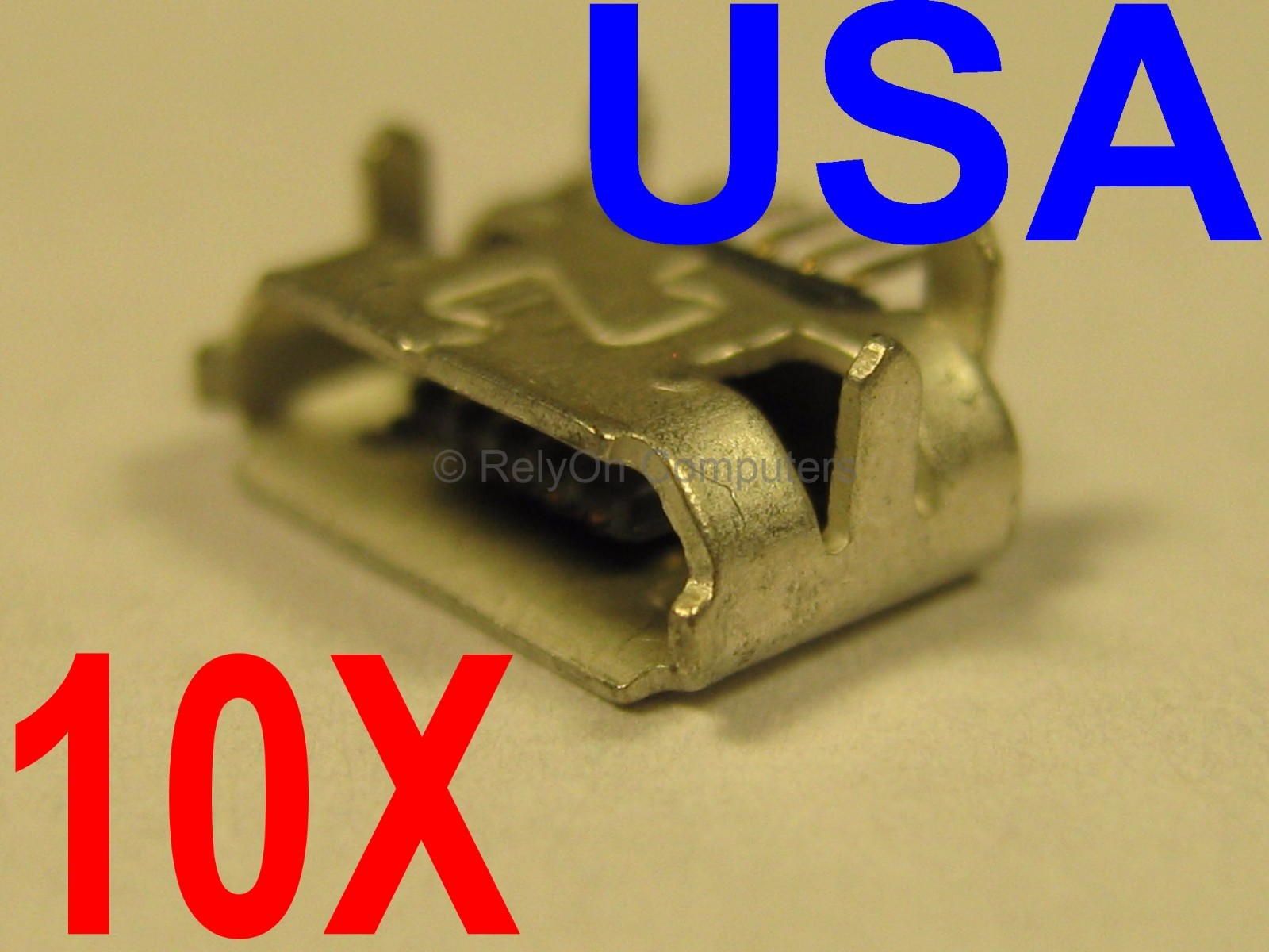10x Lot of Micro USB Port For BLACKBERRY 8520 8530 8550 9300 9700 9780 9860 USA
