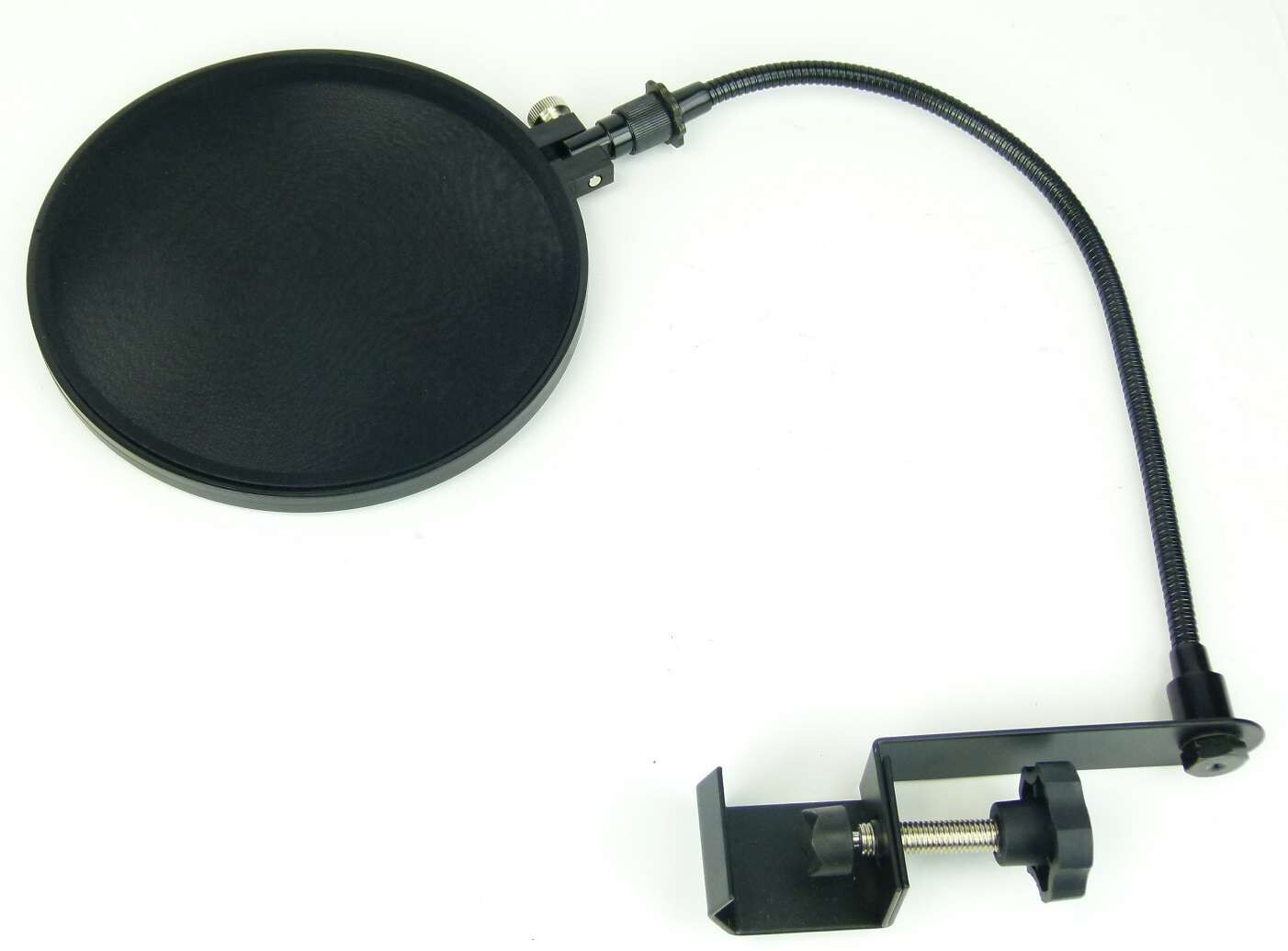 Microphone Pop Filter Pop Protector Round Ø 18.5 cm Popkiller Shield with Clamp HPOP 1