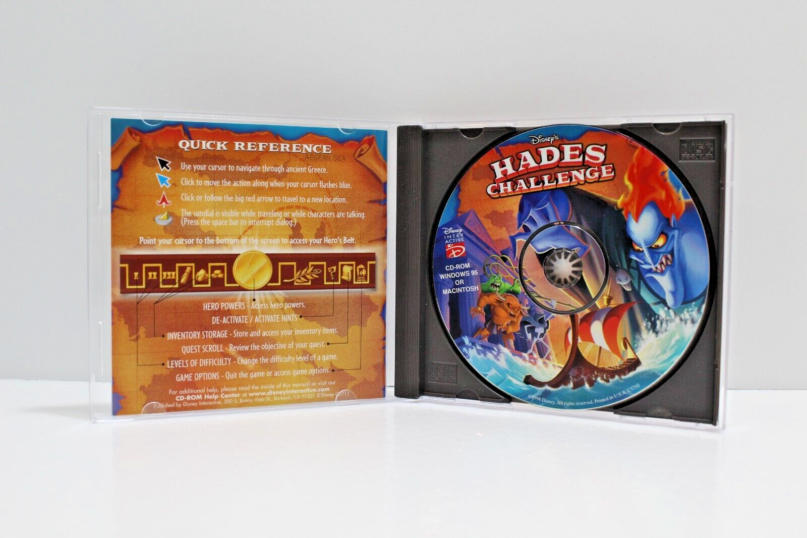Disney's Hades Challenge; Windows 95 CD-ROM - Incomplete