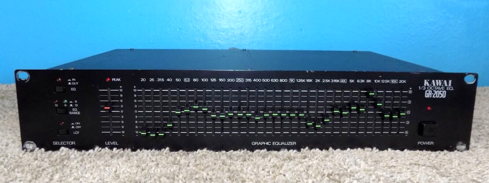 Kawai GR-2050 Graphic Equalizer 1/3 Octave Rare Free Shipping
