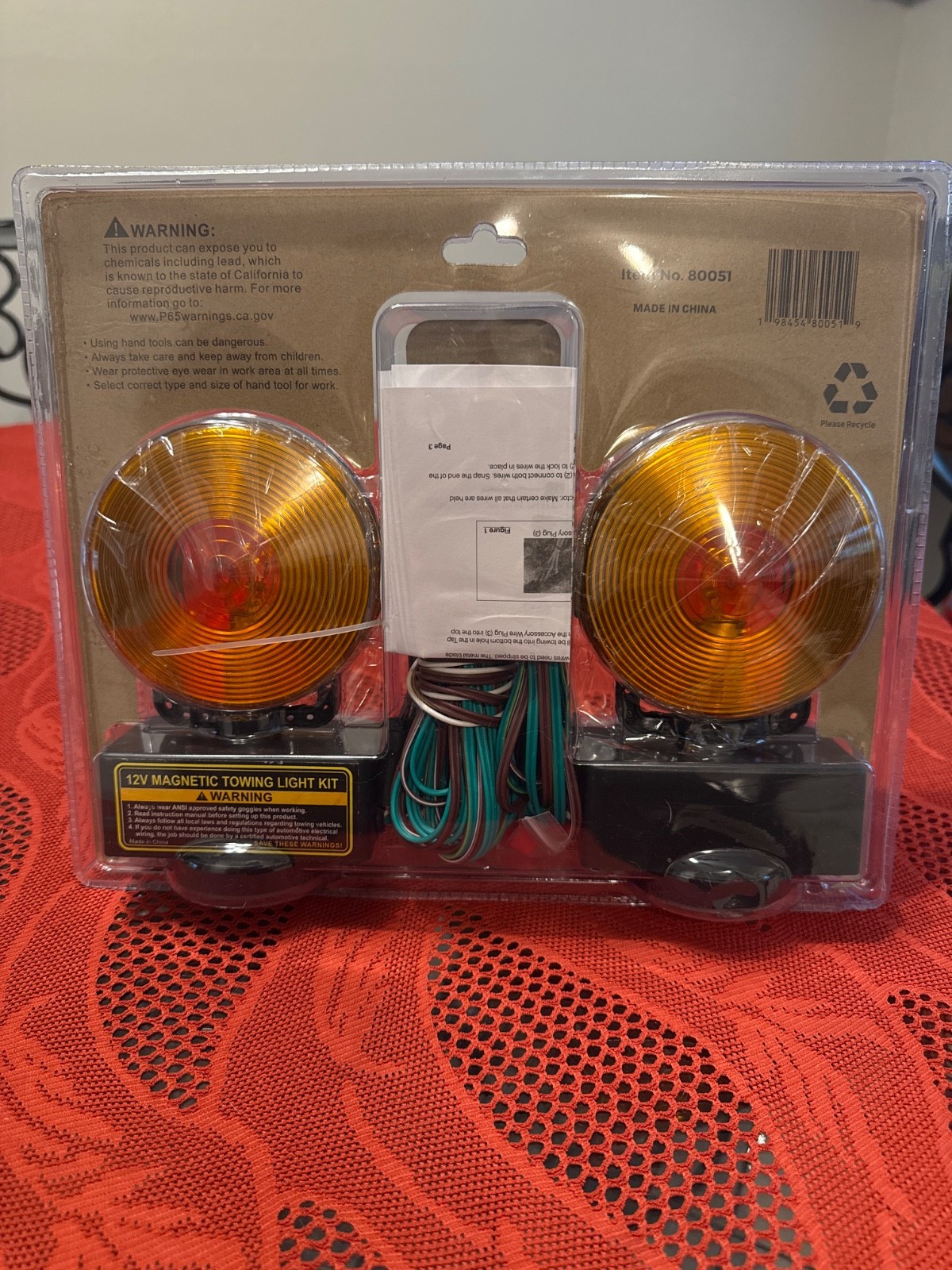12 Volt Magnetic Trailer Light set