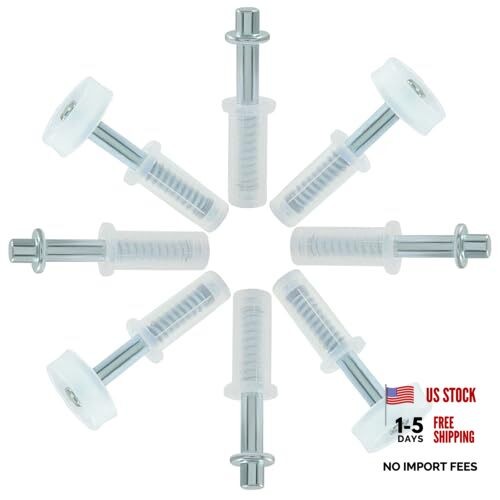 Pack Bifold Door Hardware Kit, Spring Loaded Bi-fold Closet Door Repair Kit 8