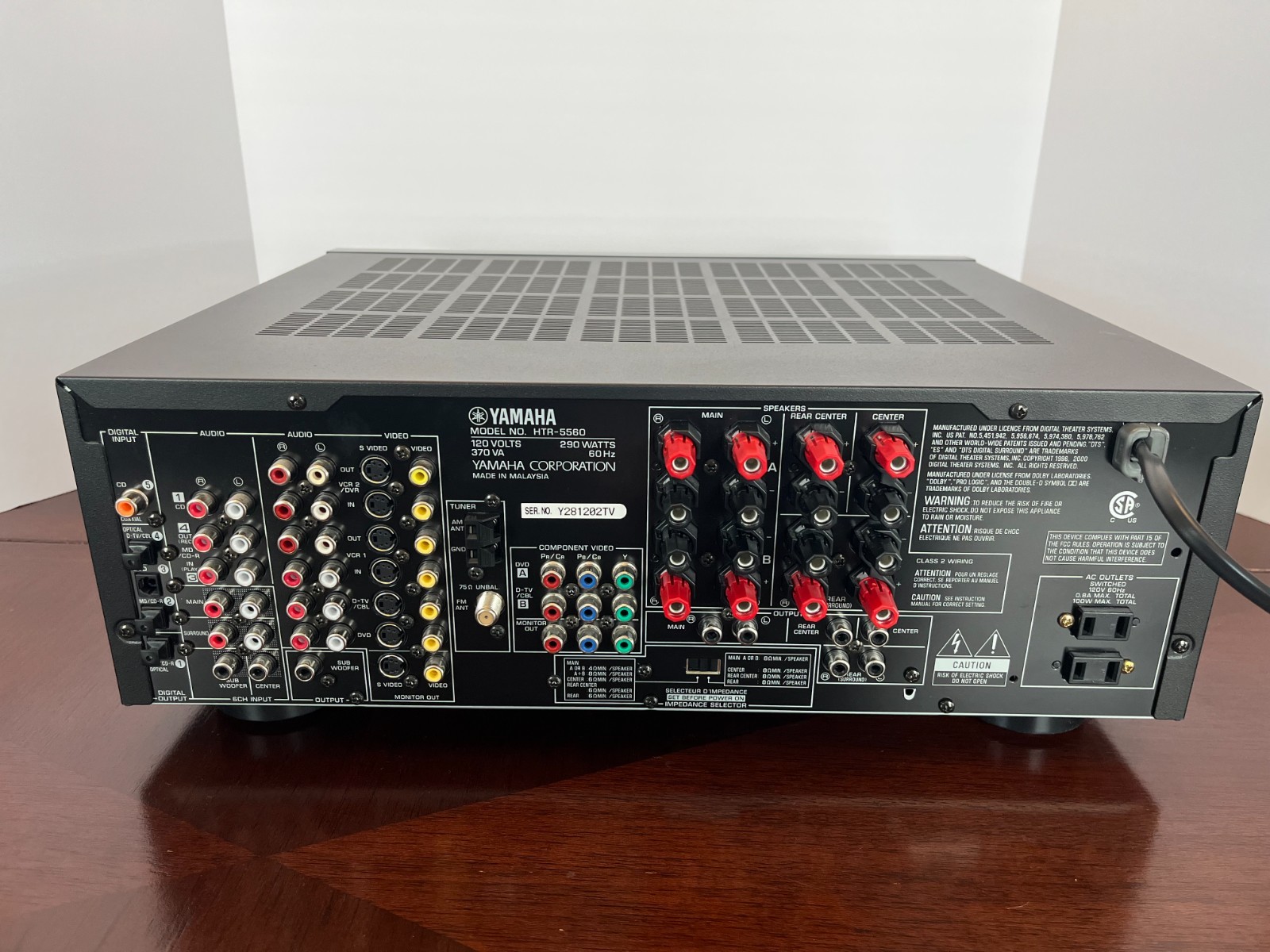 Yamaha HTR-5560 Stereo Receiver Bundle | Tested with remote