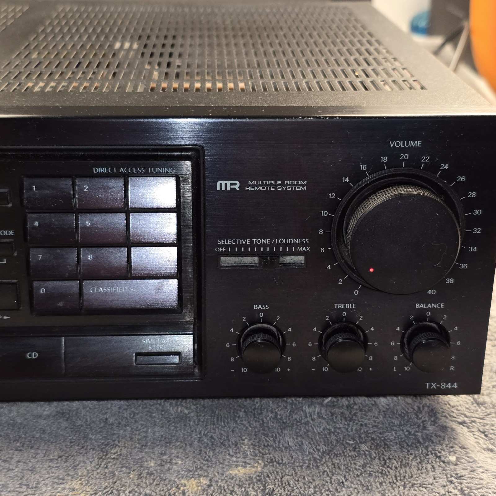 Onkyo TX-844 Quartz Synthesized Tuner Amplifier Tested No Remote 90s
