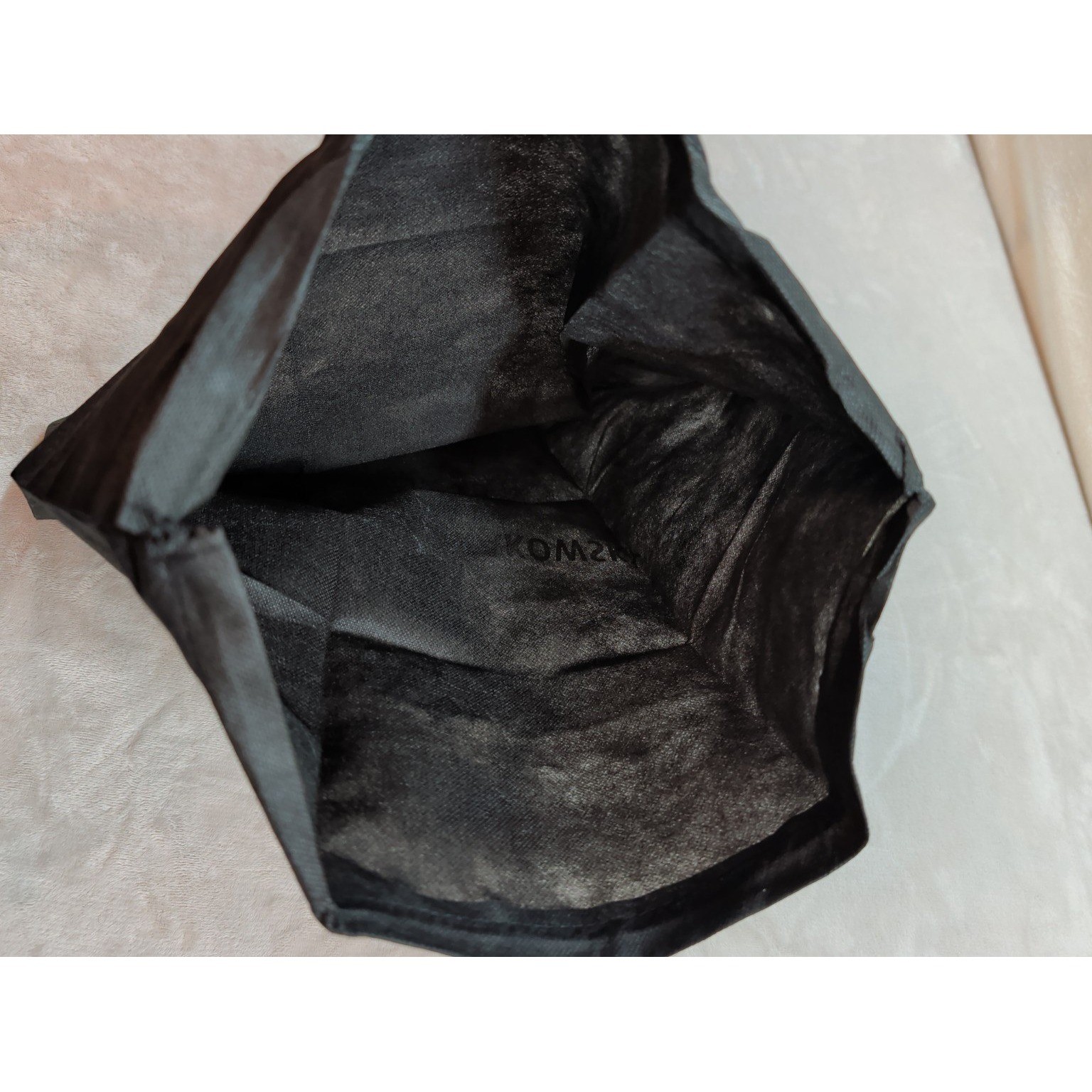 B. Makowsky Black Handbag Dust Bag Logo Protective Storage Cover Accessory