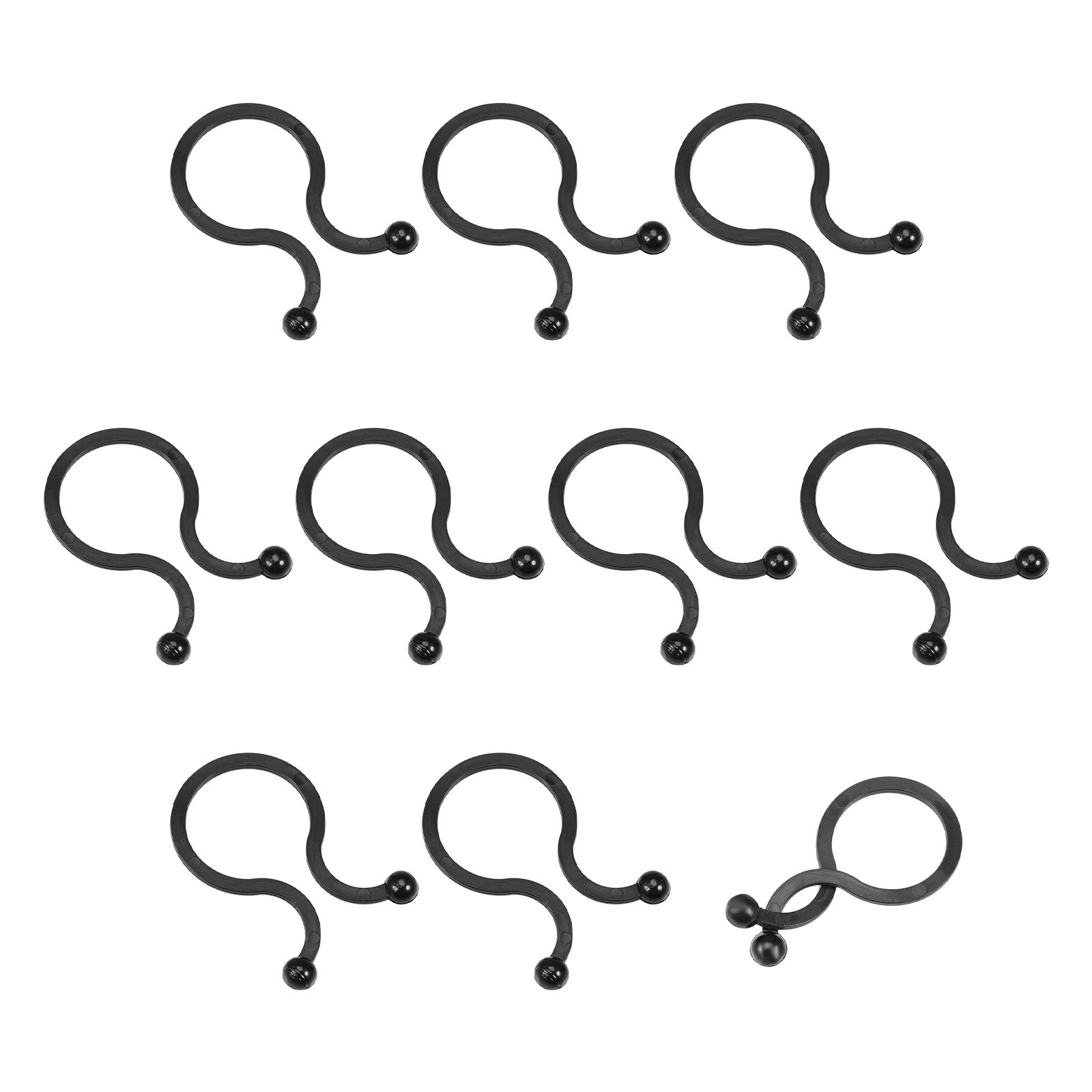 Twist Lock Cable Ties Wire Management-0.87-inch / Black / 50Pcs