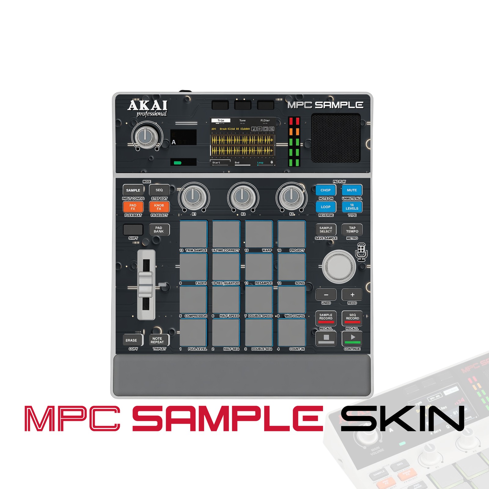 Akai MPC Sample Skin / Purple Void