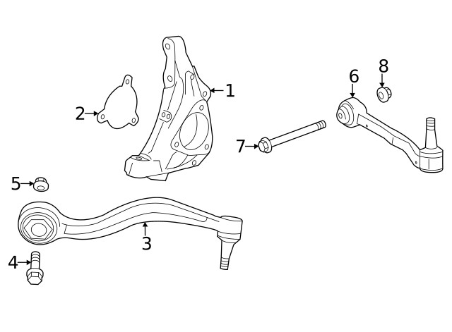 Genuine GM Passenger Side Steering Knuckle 84712196