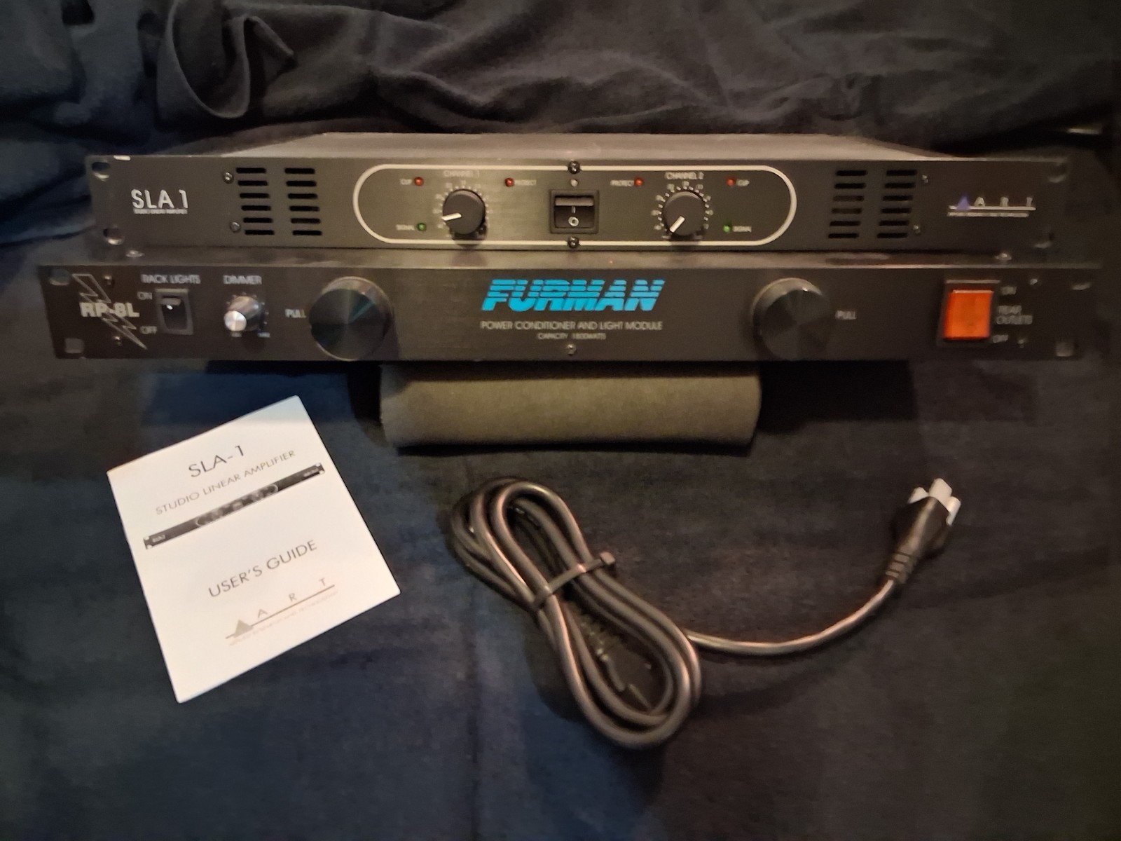 ART SLA-1 - 100 watt Power Amplifier and Furman RP-8L Power Conditioner Bundle