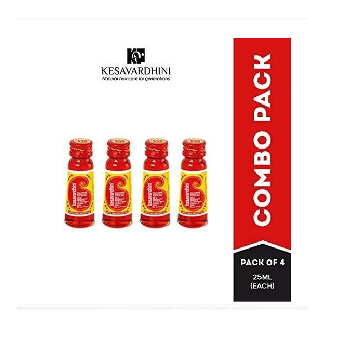 (Pack of 4) Kesavardhini Concentrate Oil (25ml Each) (4 x 25ml) Hair Growth
