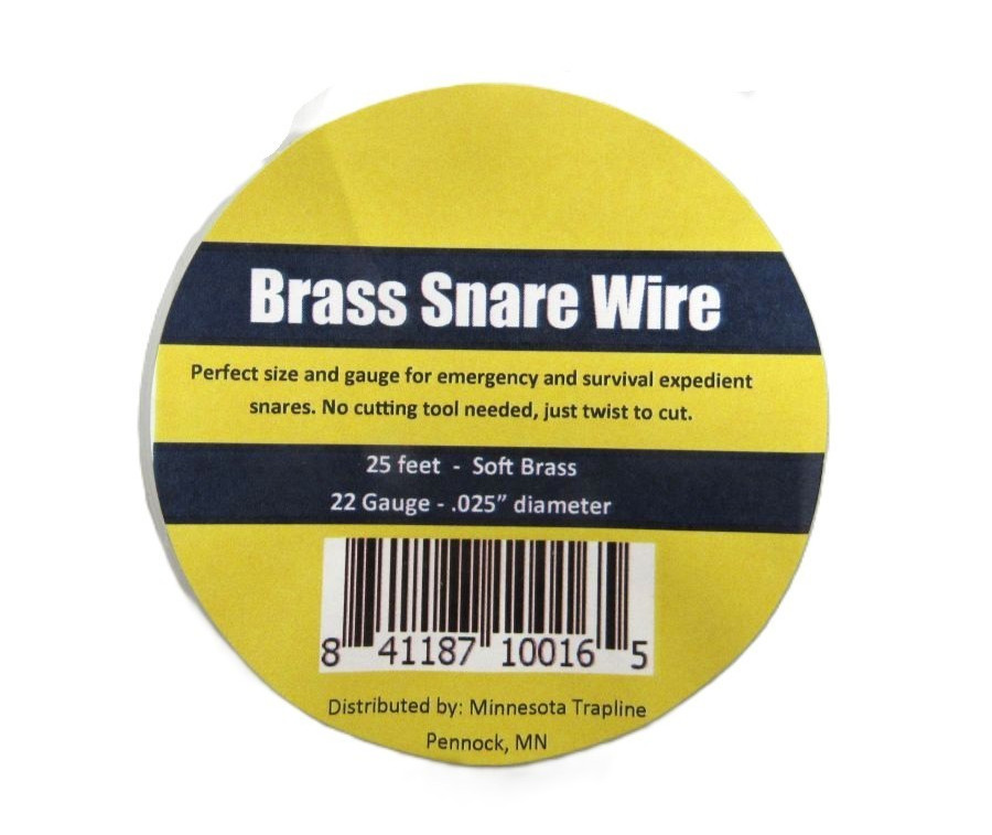 Brass Snare Wire - Survival Wire 25 Foot Soft Brass 22 Gauge Trapping Supplies