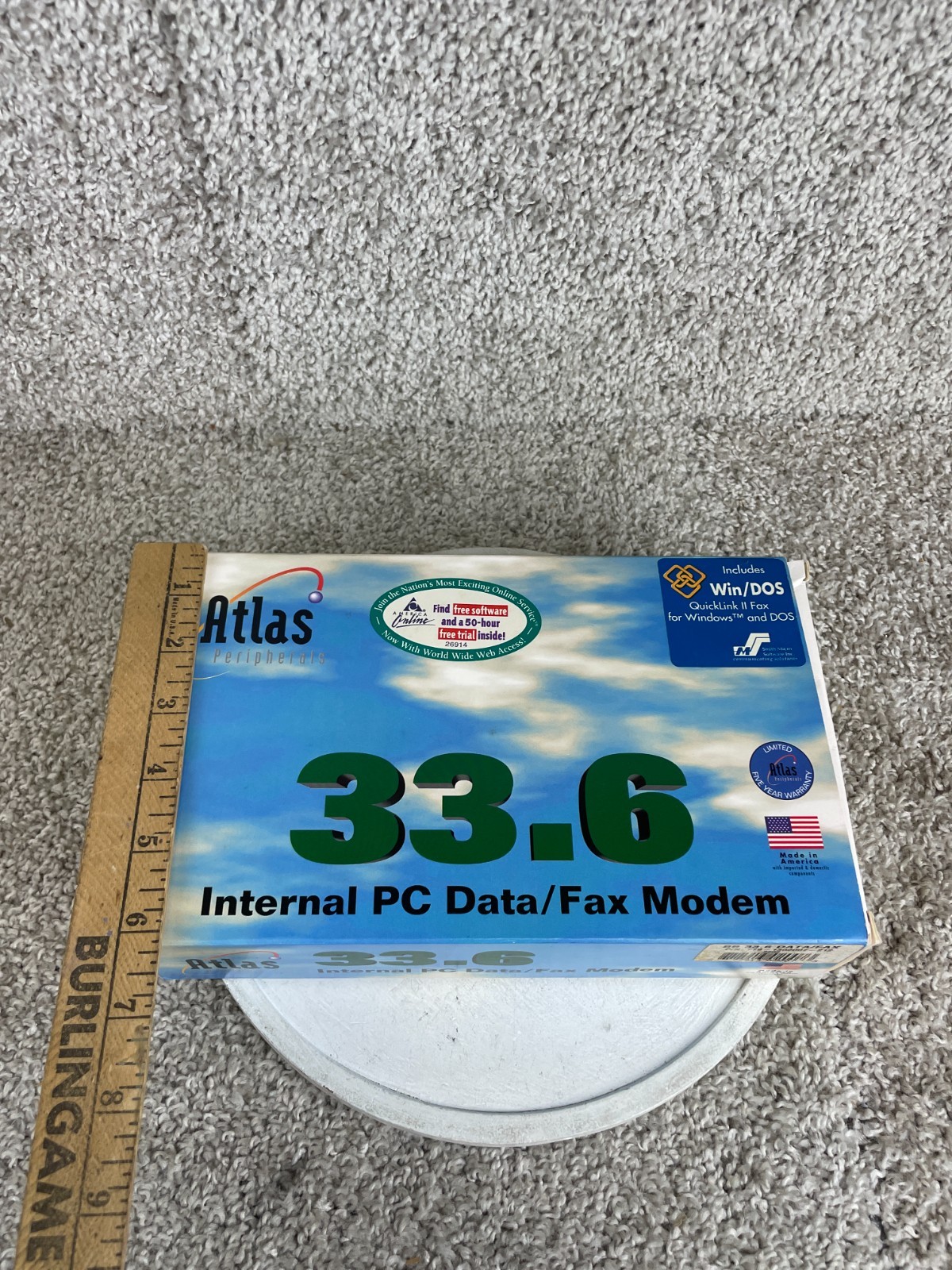 Vintage Atlas Peripherals 33.6 Internal PC Data/Fax Modem