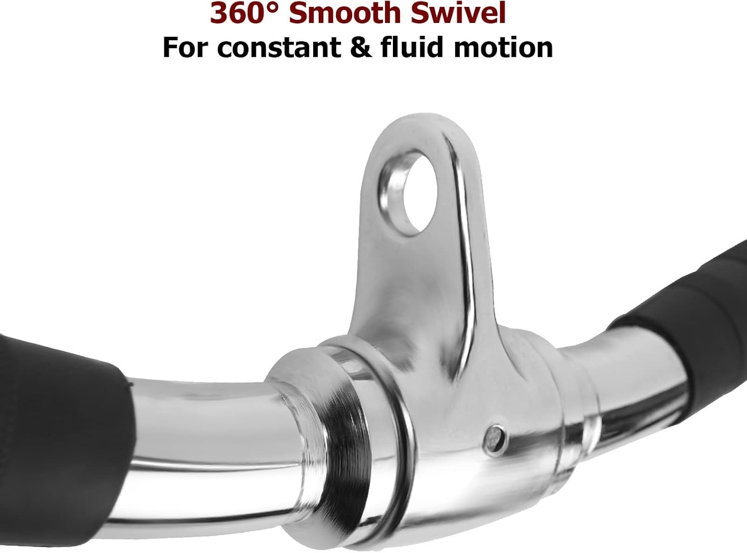 Curl Pulldown Bar with Rubber Handle LAT Pulley Curl Bar for Cable Pulley System