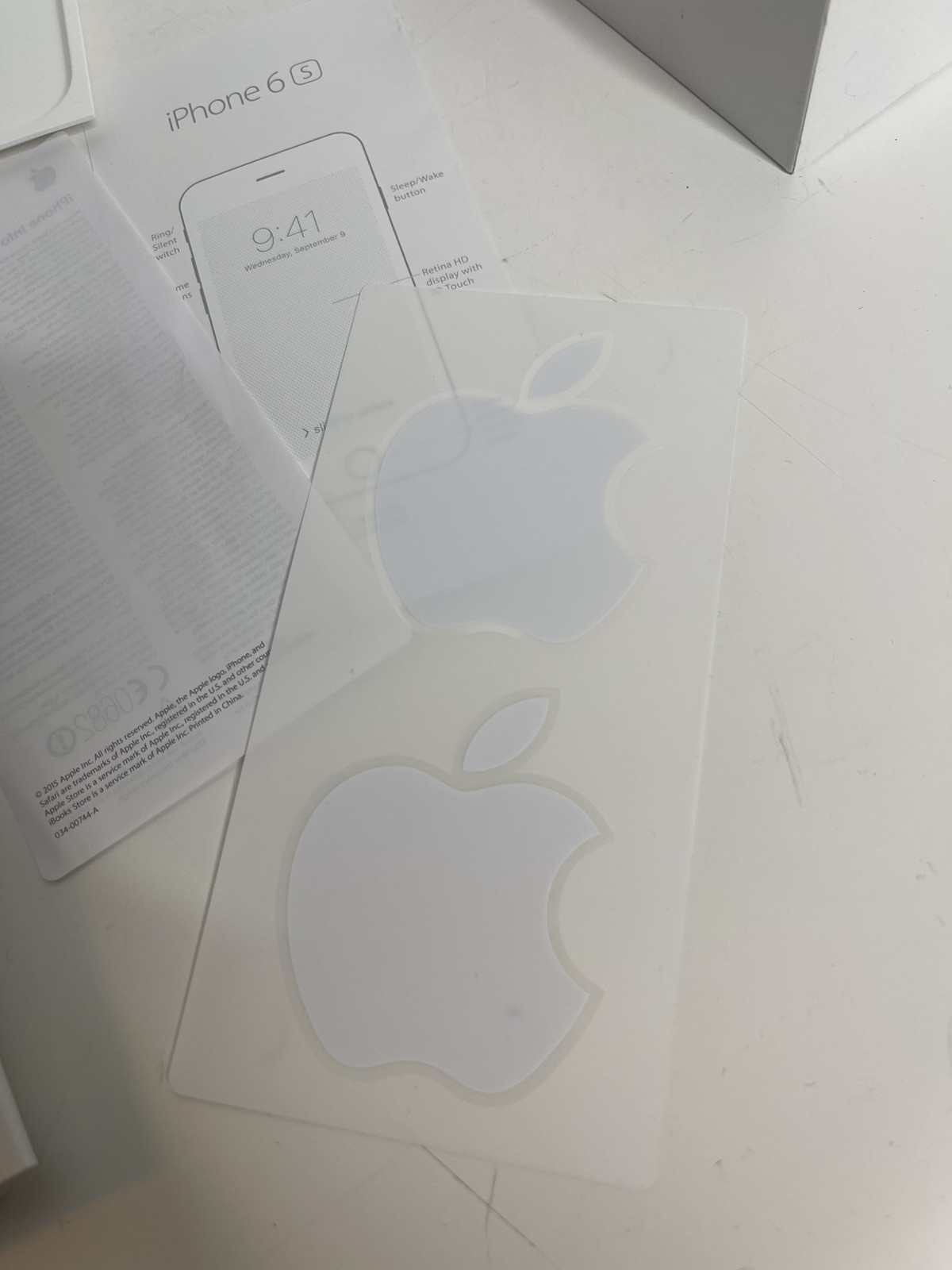 Genuine Apple iPhone 6 S Gold 64GB BOX ONLY stickers