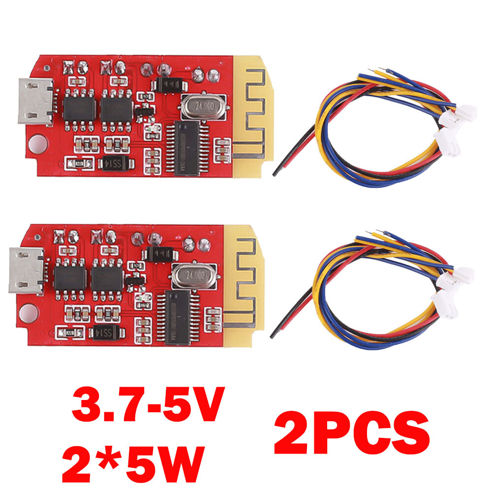 2X 2*5W 3.7V-5V Dual-Plate Bluetooth Amplifier Module DIY Speaker Modification