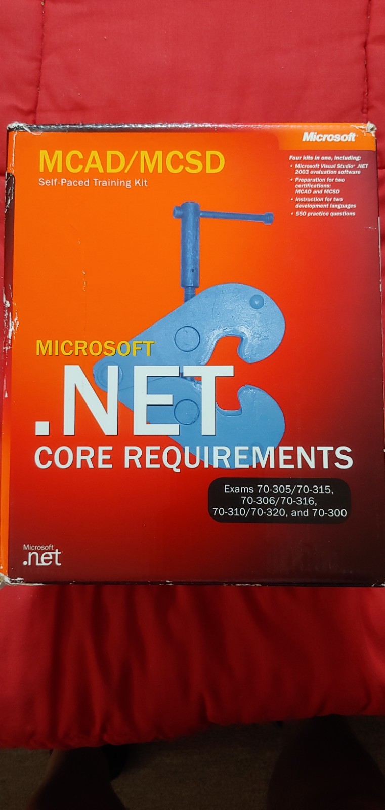 Microsoft .Net Core Requirements exam book collection. Includes CDs  Early 2000s