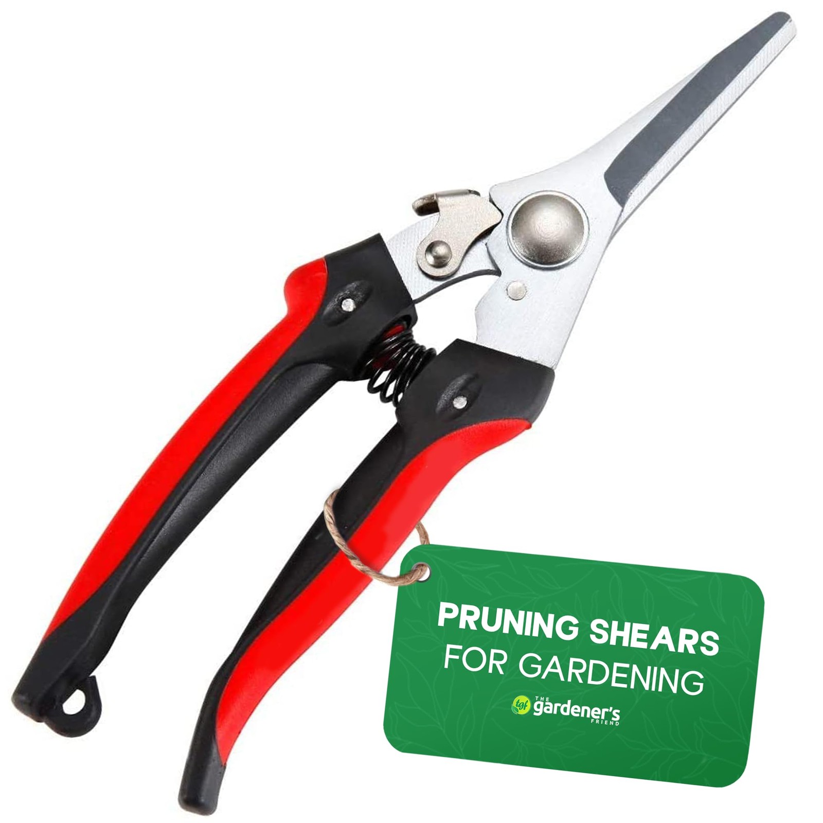 The Gardener’s Friend Pruning Snips, Lightweight and Small Shears Small, Red