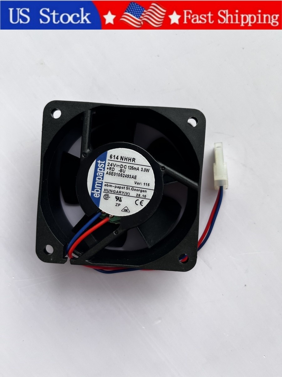 1PCS Brand New Ebmpapst 614NHHR 24V 125mA 2Pin Cooling Fan  Fast Shipment