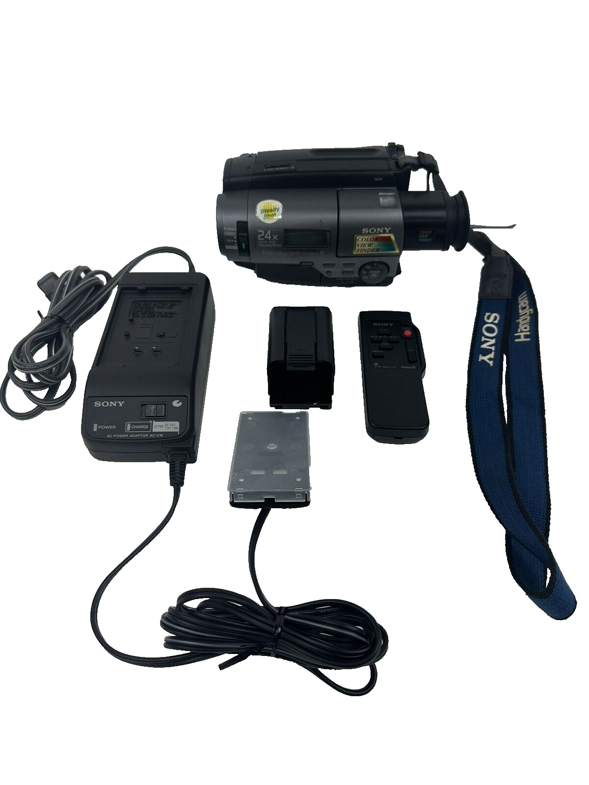 Sony Handycam CCD-TR99 Video 8 Camcorder Charger Remote for Parts or Repair
