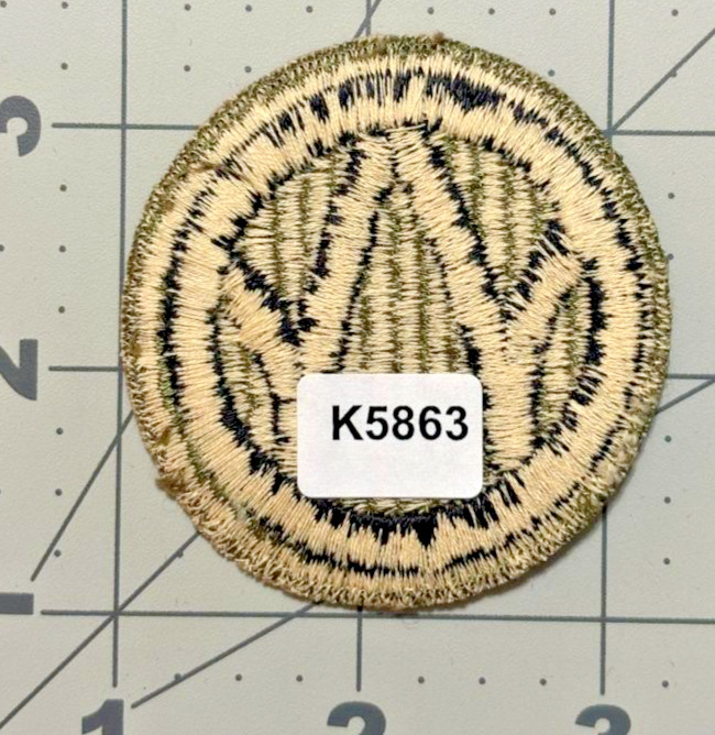 WW 2 US Army 89th Infantry Division Ribbed Weaved Patch Inv# K5863