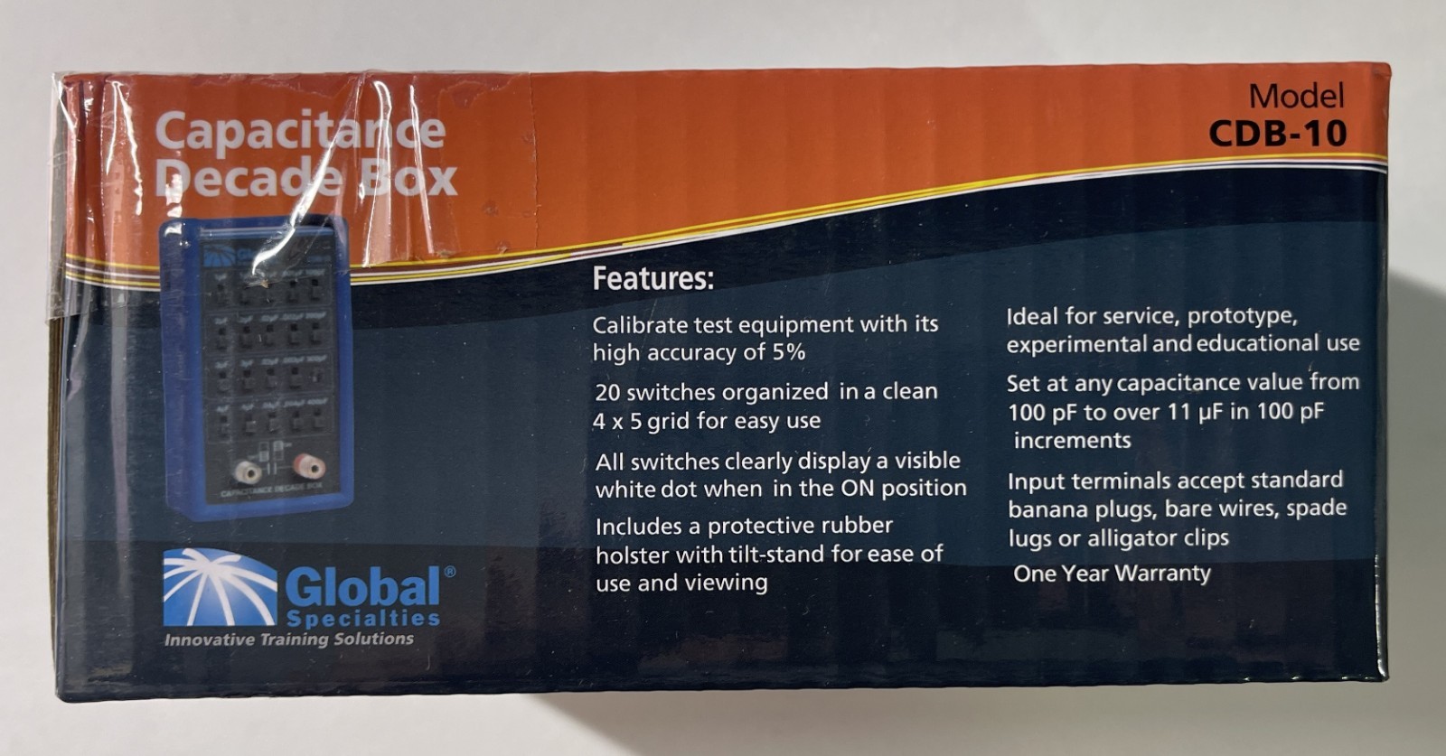 NEW IN BOX GLOBAL SPECIALTIES CDB-10 Capacitance Decade Box