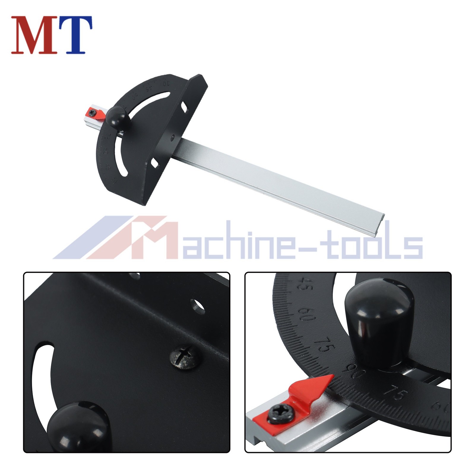 N507559 Gauge Miter Gauge Tool Fits For DWE7491RS Table Saw Miter Black