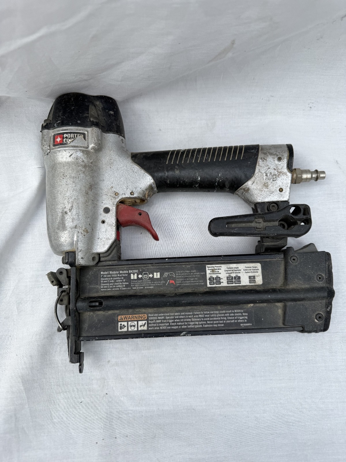 Porter-Cable BN200C 18-Gauge Pneumatic Brad Nailer only - Used, Good