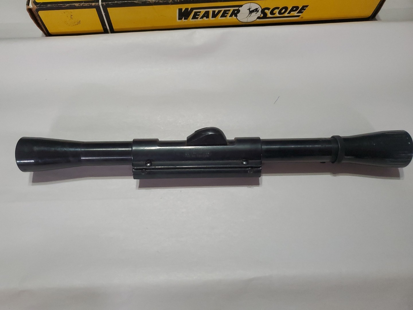 VINTAGE WEAVER C4 SCOPE WITH TIP OFF MOUNT AND ORIGINAL BOX