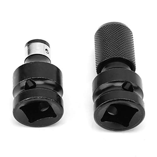 Hex Female Socket Adapter, 2 PCS 1/2 to 1/4 Telescopic Socket Adapter For