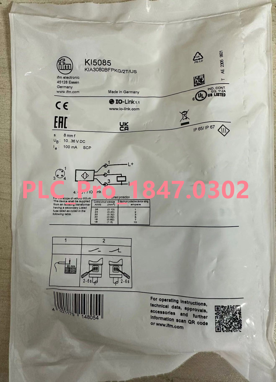 1PCS Brand New IFM KI5085 KI 5085 Proximity Switch Sensor  Fast delivery