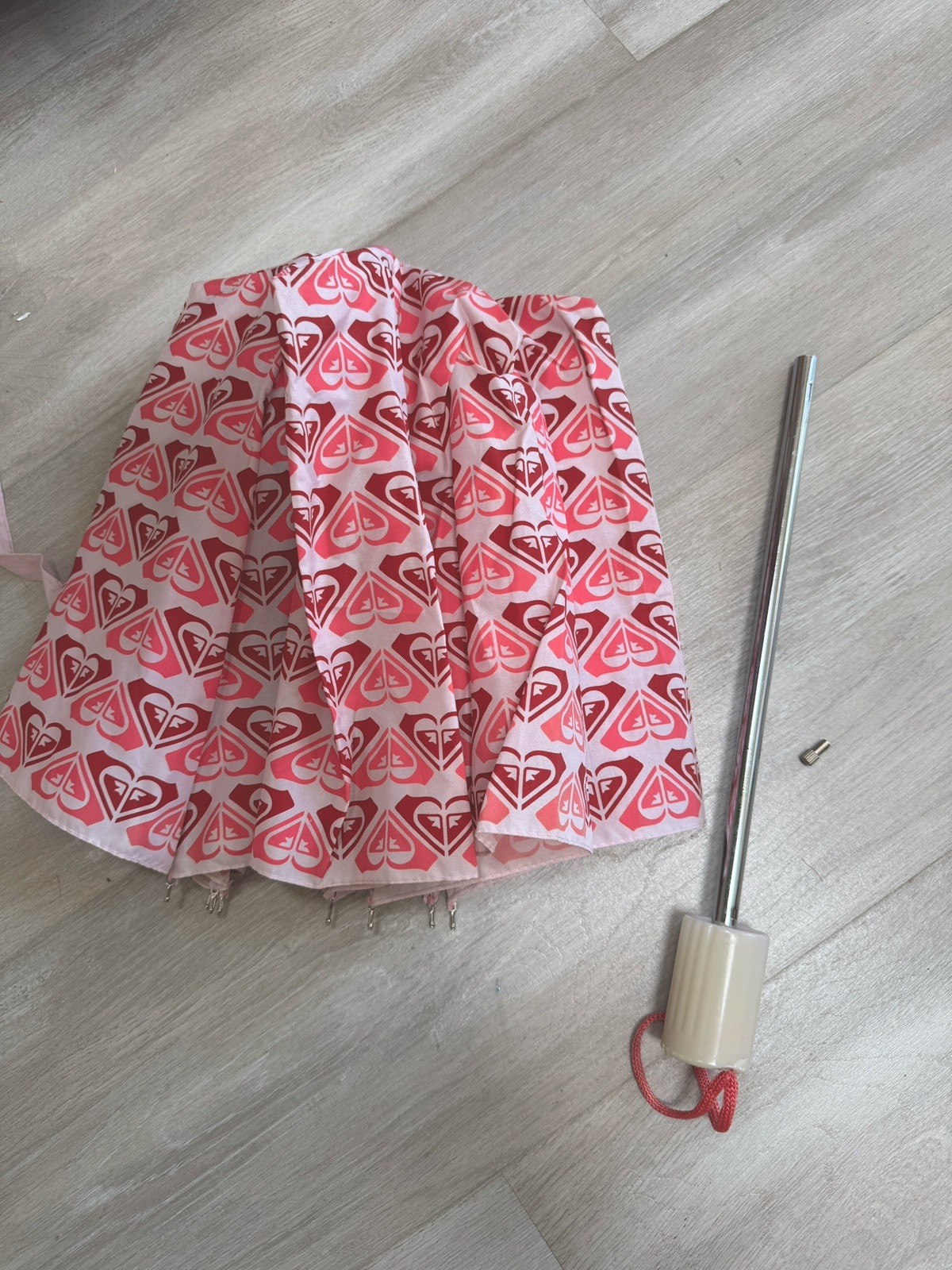 ROXY GIRL RARE UMBRELLA pink 90s Y2K surf BROKEN READ HAWAII