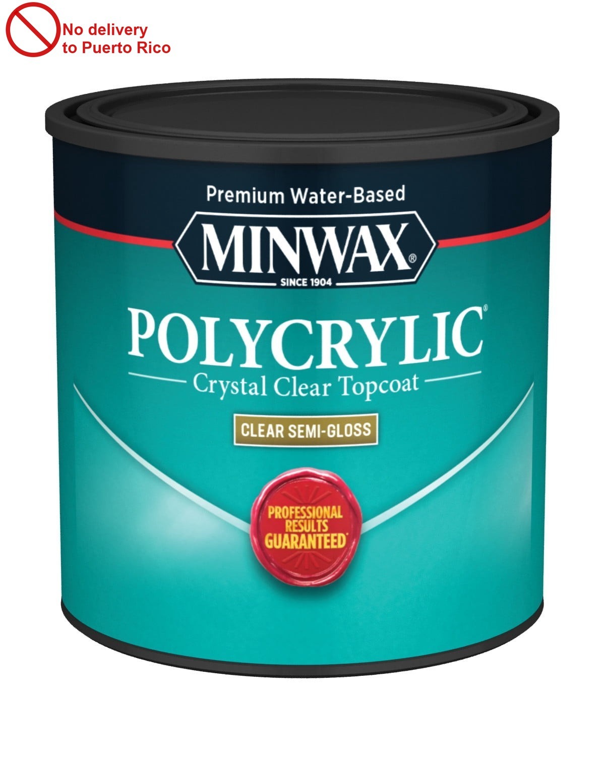 Polycrylic Protective Finish, Clear Gloss, Clear, 1/2 Pint Fast delivery