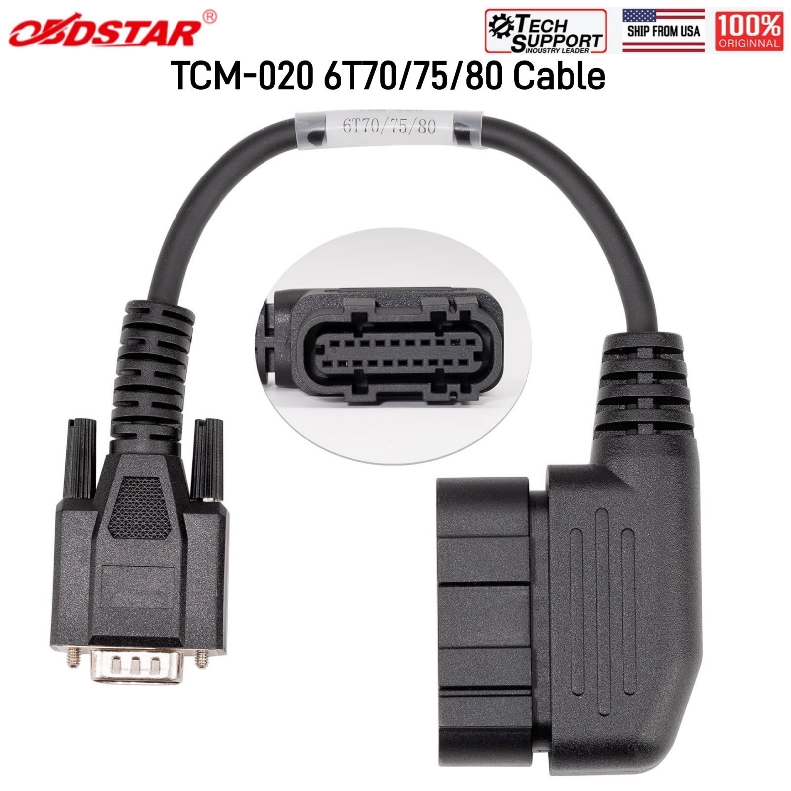 OBDSTAR TCM-020 6T70/75/80 Cable Work with X300 Classic G3/ DC706 USA Stock