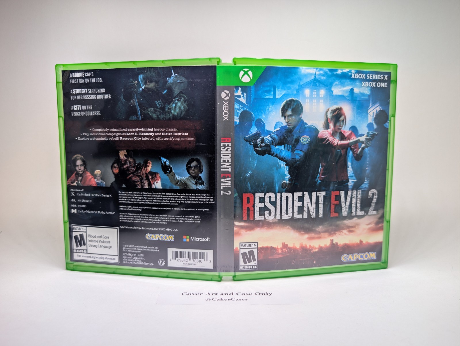 Resident Evil 2 Remake - Xbox Series X Empty Game Case (No Game)