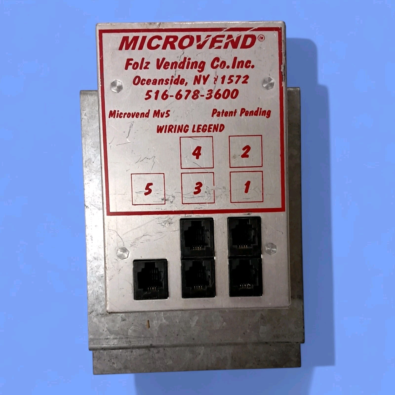 MicroVend Countertop Vending Machine MV5 Replacement Part "Red Print"