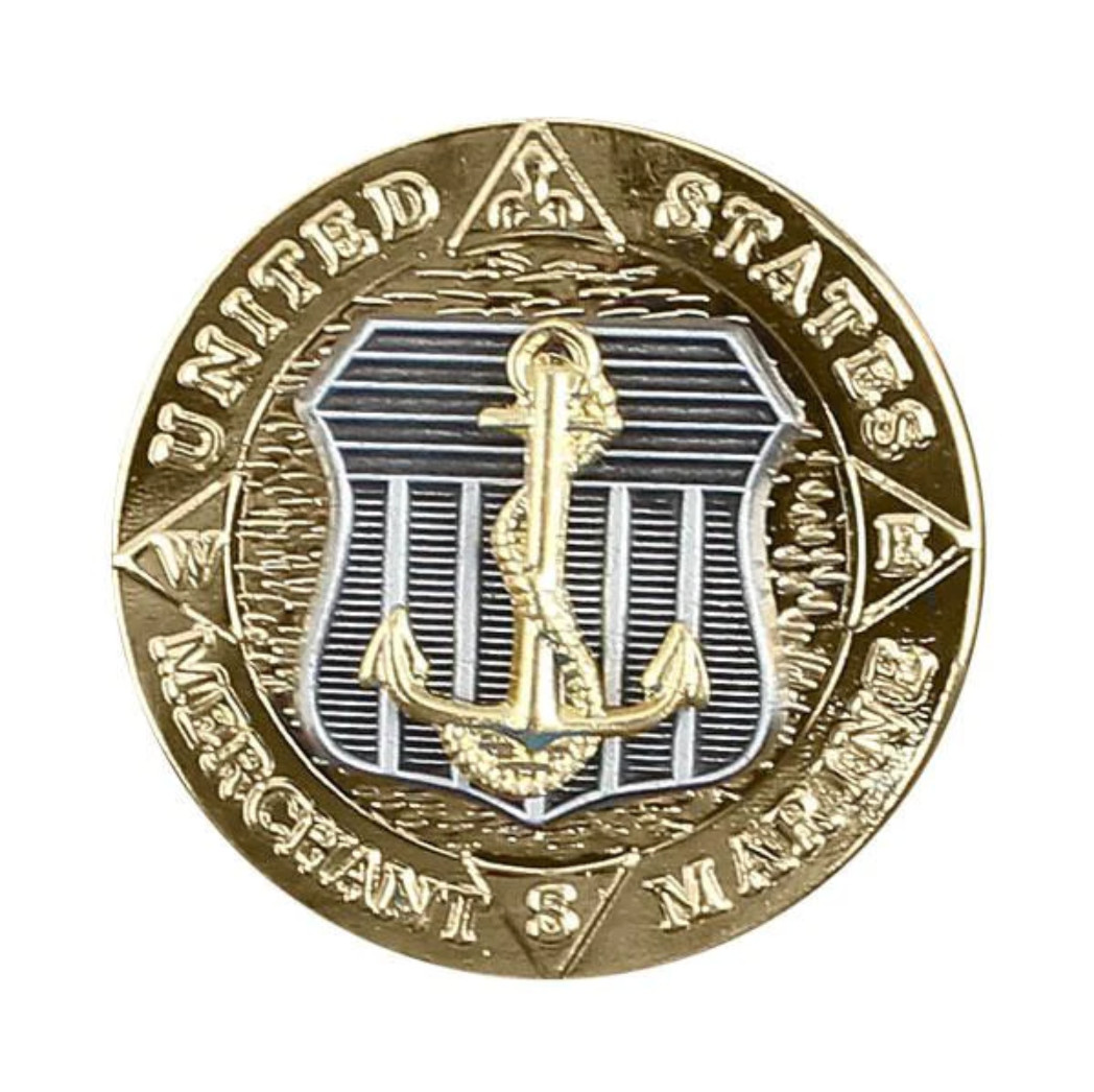 GENUINE U.S. LAPEL PIN: MERCHANT MARINE EMBLEM