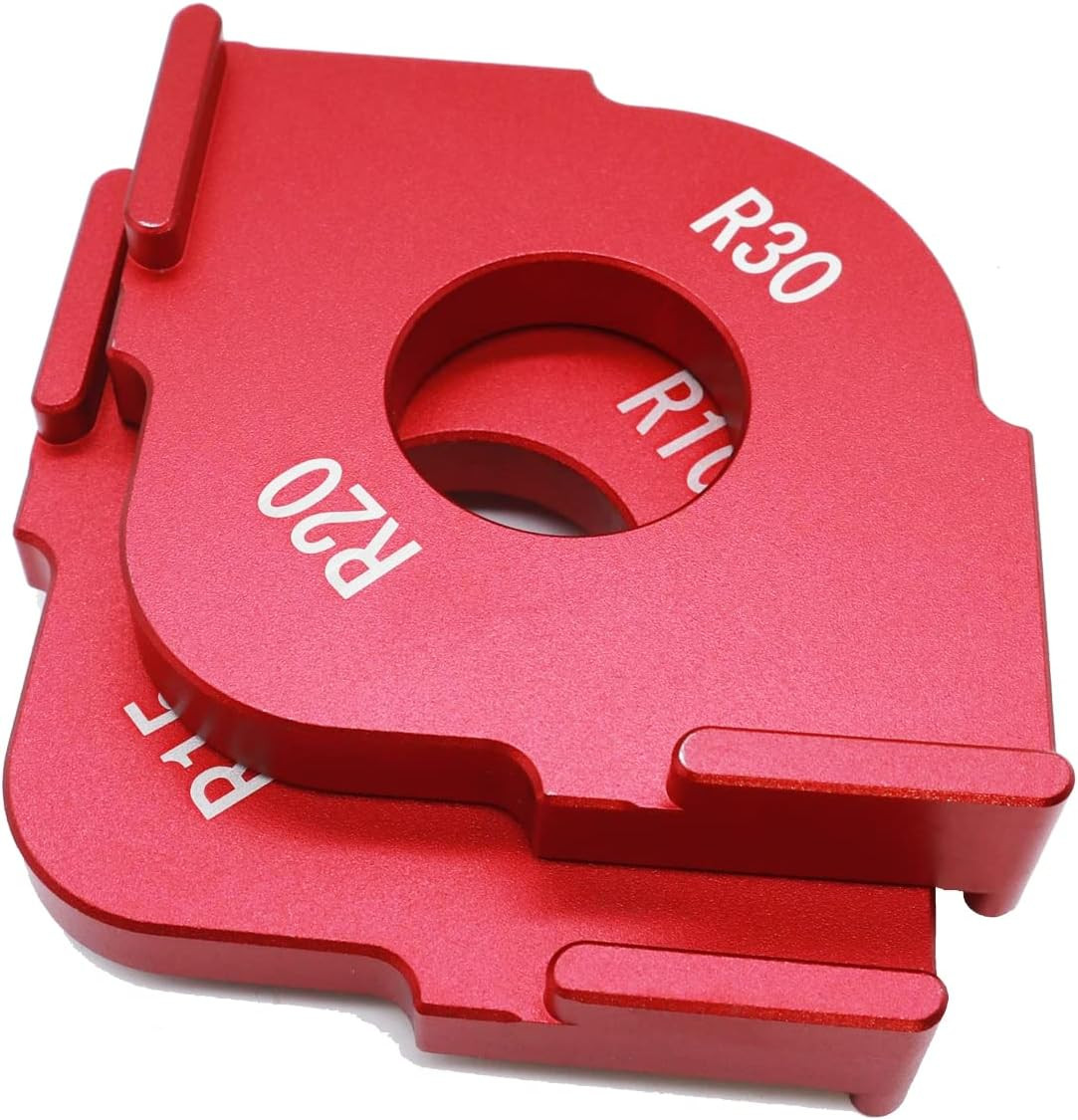 Set of 2 Radius Jig Router Templates - Corner Radius Routing Templates, Aluminiu