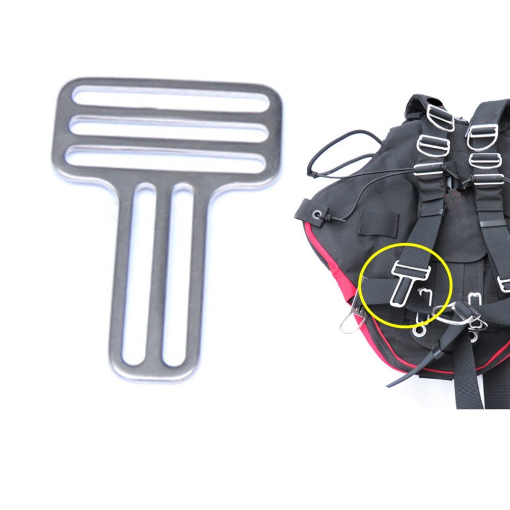 Scuba Dive D-Ring Dive Weight Belt Slide Keeper Webbing Harness Retainer Stopper