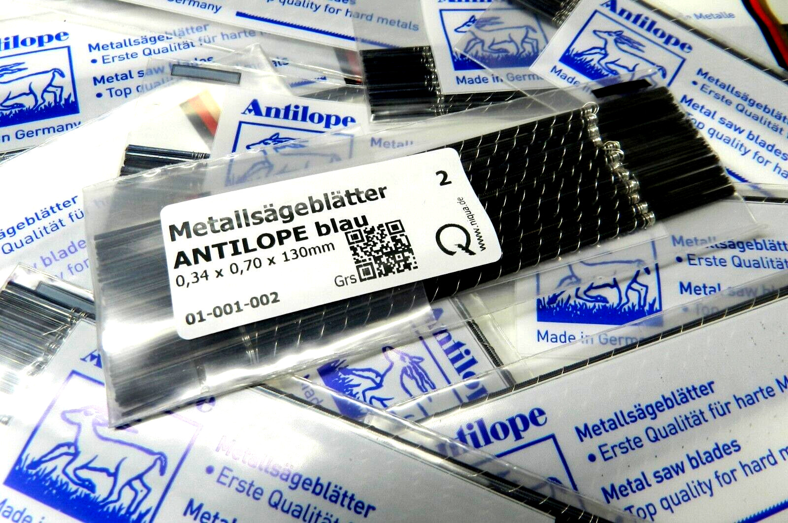 Antilope Jewelers Saw Blades #2 Blue Jewelry Making Made in Germany - 1 Gross